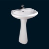 BASIN WITH PEDESTAL