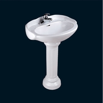 BASIN WITH PEDESTAL