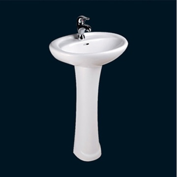 BASIN WITH PEDESTAL