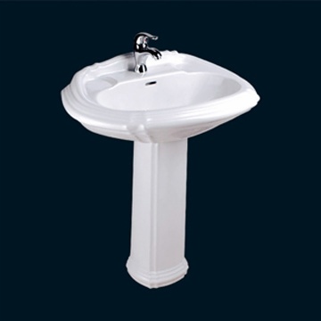 BASIN WITH PEDESTAL