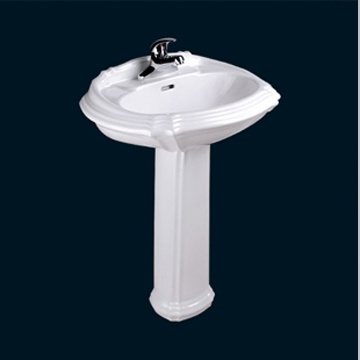 BASIN WITH PEDESTAL