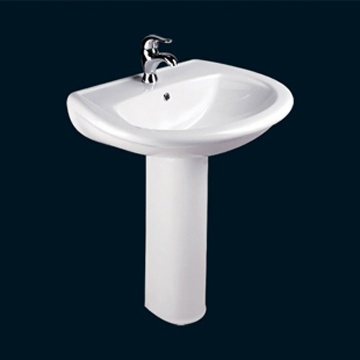 BASIN WITH PEDESTAL