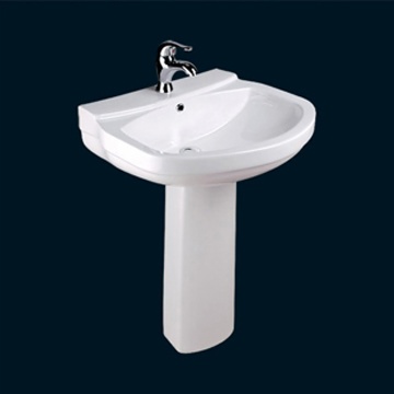 BASIN WITH PEDESTAL