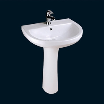 BASIN WITH PEDESTAL