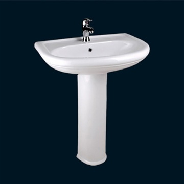 BASIN WITH PEDESTAL
