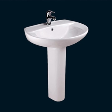 BASIN WITH PEDESTAL
