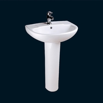 BASIN WITH PEDESTAL