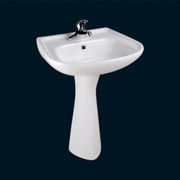 BASIN WITH PEDESTAL